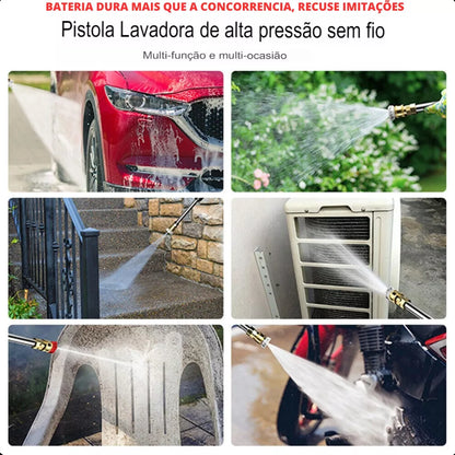 Lava Jato Profissional Alta Pressão Sem Fio Recarregável